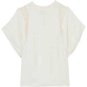 REISS HARLOWE Lace Insert T Shirt